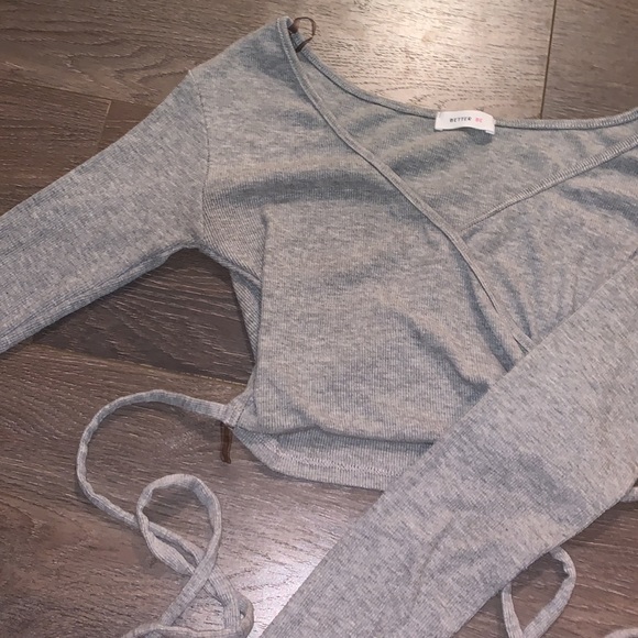 S Long sleeve Wrap Tee - Picture 2 of 6